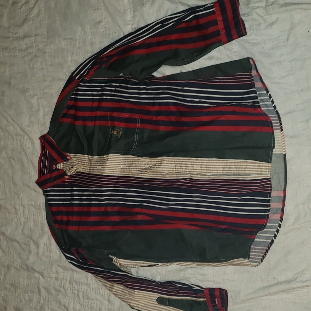 Ralph Lauren Chaps long sleeve button up multi color shirt